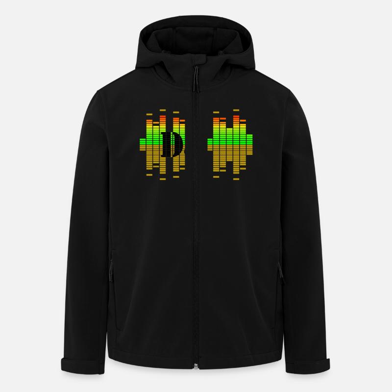 dj - Recycelte Männer Softshell-Jacke von Stanley/Stella - Schwarz