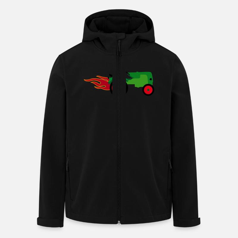 Tractor - Men’s Recycled Softshell Jacket by Stanley/Stella - black