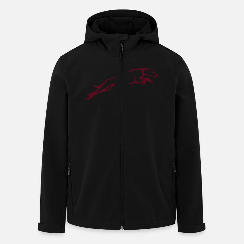 hundsprung - Recycelte Männer Softshell-Jacke von Stanley/Stella - Schwarz