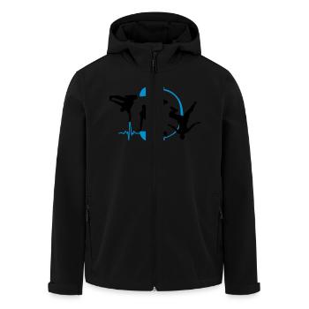 breakdancer - Recycelte Männer Softshell-Jacke von Stanley/Stella - Schwarz - Vorne - AI Model Male 185 light (185cm)