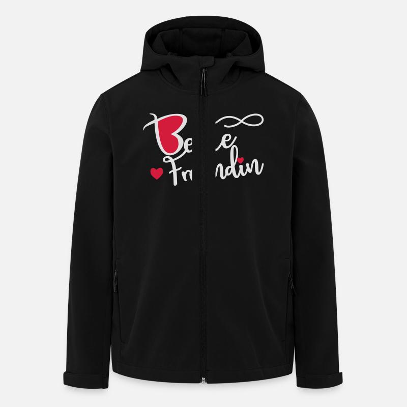 beste Freundin - Recycelte Männer Softshell-Jacke von Stanley/Stella - Schwarz