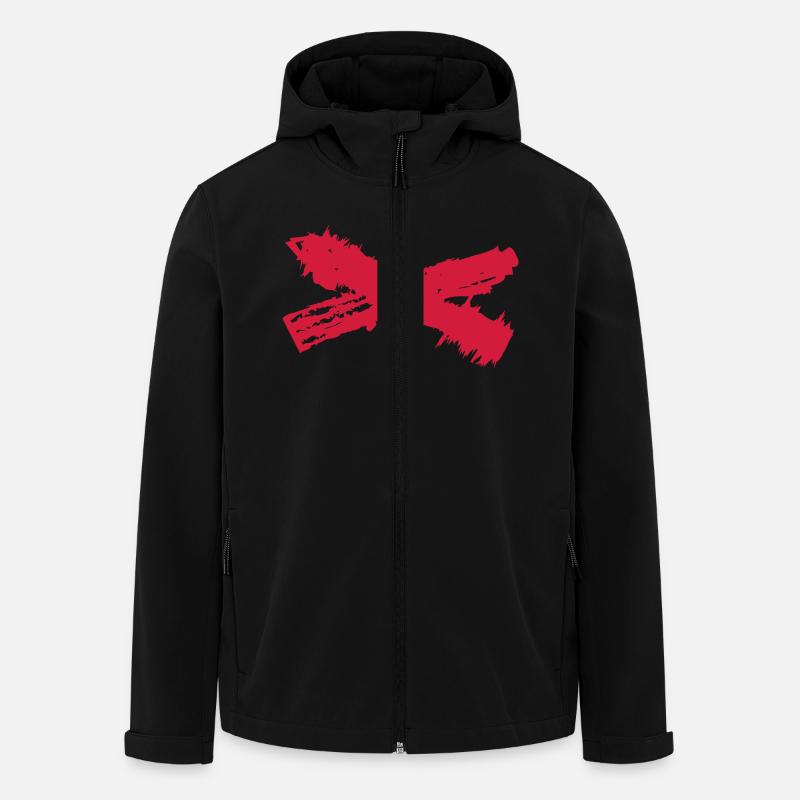 Cross - Kreuz - Recycelte Männer Softshell-Jacke von Stanley/Stella - Schwarz