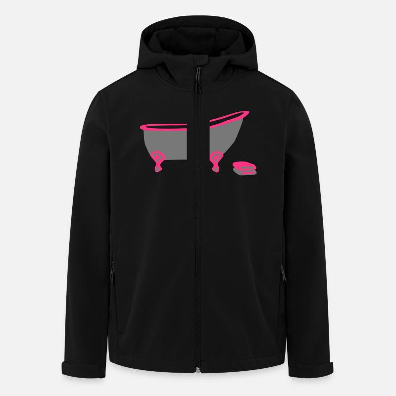 Badewanne - Recycelte Männer Softshell-Jacke von Stanley/Stella - Schwarz