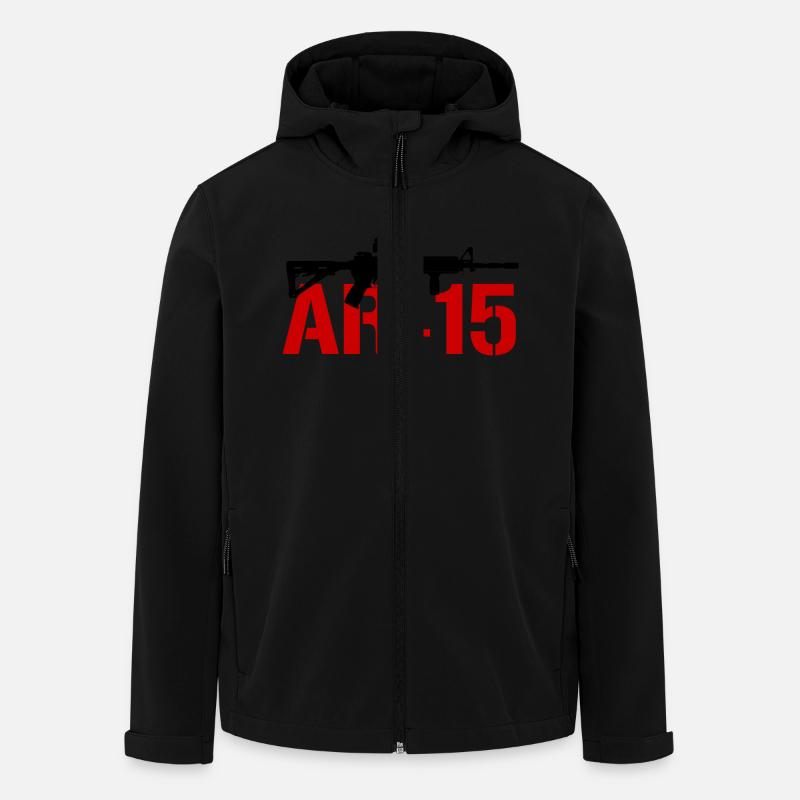 Ar 15 Rifle - Men’s Recycled Softshell Jacket by Stanley/Stella - black