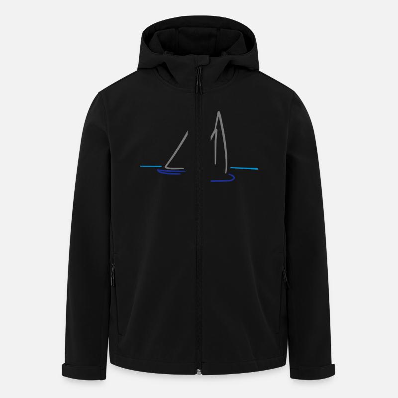 segeln - Recycelte Männer Softshell-Jacke von Stanley/Stella - Schwarz
