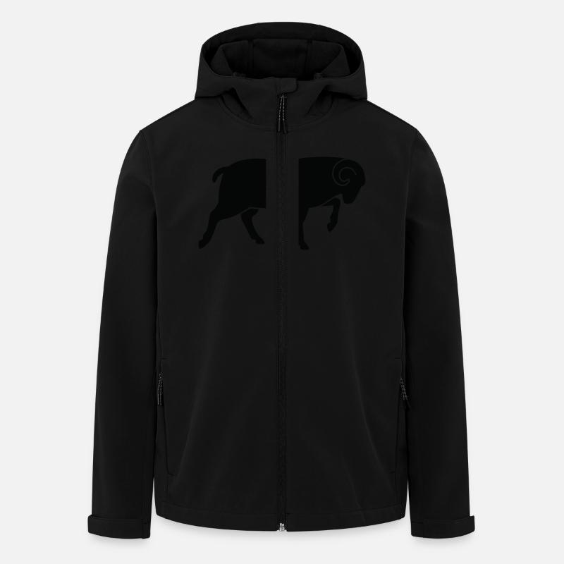 Un bélier course - Veste softshell homme en polyester recyclé Stanley/Stella - noir