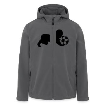 Soccer Ball Baby - Men’s Recycled Softshell Jacket by Stanley/Stella - black - Front - AI Model Male 185 light (185cm)