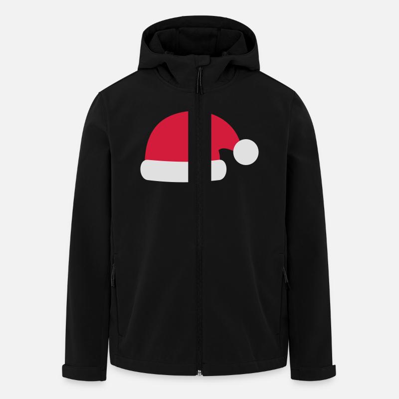 Santa Hat - Men’s Recycled Softshell Jacket by Stanley/Stella - black