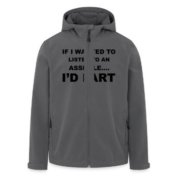 Fart - Recycelte Männer Softshell-Jacke von Stanley/Stella - Schwarz - Vorne - AI Model Male 185 light (185cm)