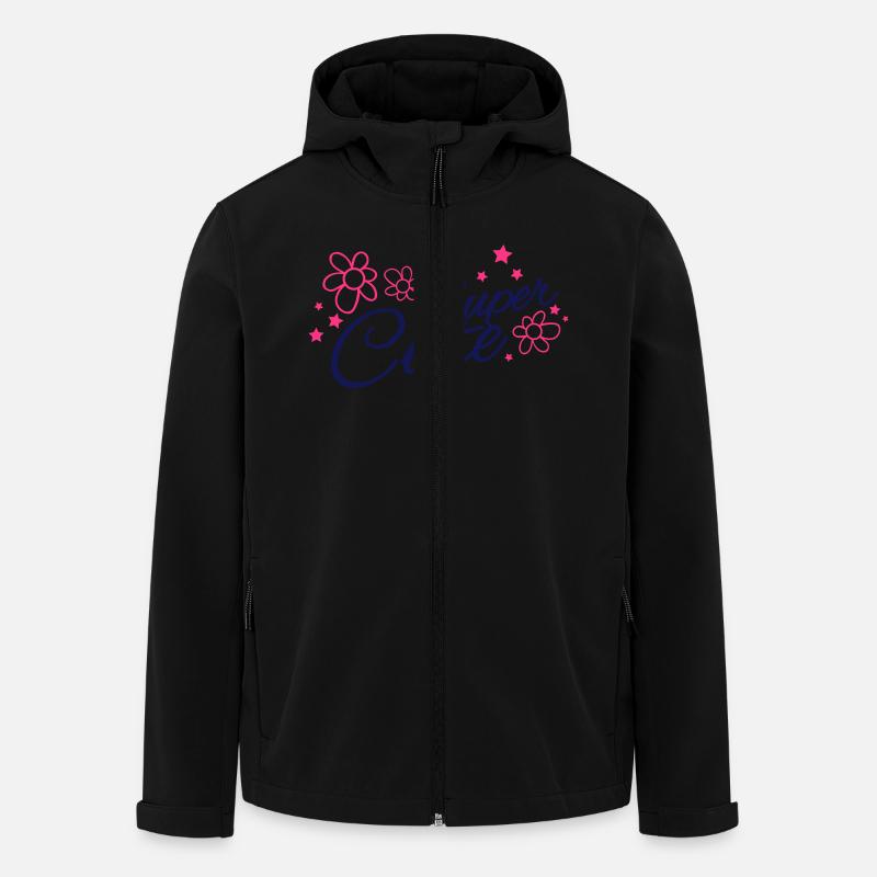 super_cute_hs2 - Recycelte Männer Softshell-Jacke von Stanley/Stella - Schwarz