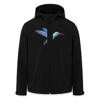 AD Hummingbird - Recycelte Männer Softshell-Jacke von Stanley/Stella - Schwarz - Vorne - AI Model Male 185 light (185cm)