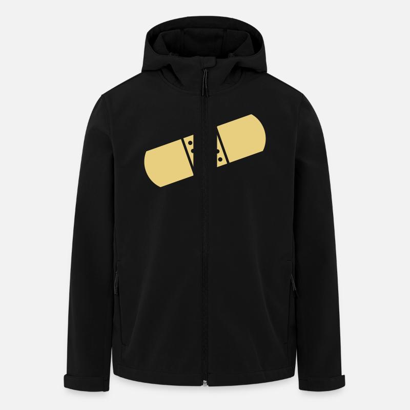 Pansement - Veste softshell homme en polyester recyclé Stanley/Stella - noir
