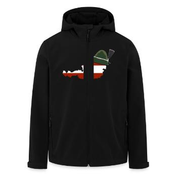 Steirerhut Trachten Steiermark Geschenk Shirt - Recycelte Männer Softshell-Jacke von Stanley/Stella - Schwarz - Vorne - AI Model Male 185 light (185cm)