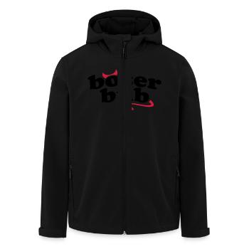 boeser_bub_1_f2 - Recycelte Männer Softshell-Jacke von Stanley/Stella - Schwarz - Vorne - AI Model Male 185 light (185cm)