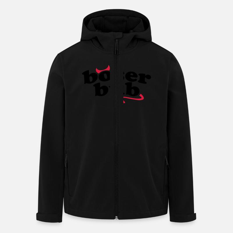 boeser_bub_1_f2 - Recycelte Männer Softshell-Jacke von Stanley/Stella - Schwarz