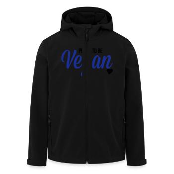 Vegan - Veste softshell homme en polyester recyclé Stanley/Stella - noir - Devant - AI Model Male 185 light (185cm)