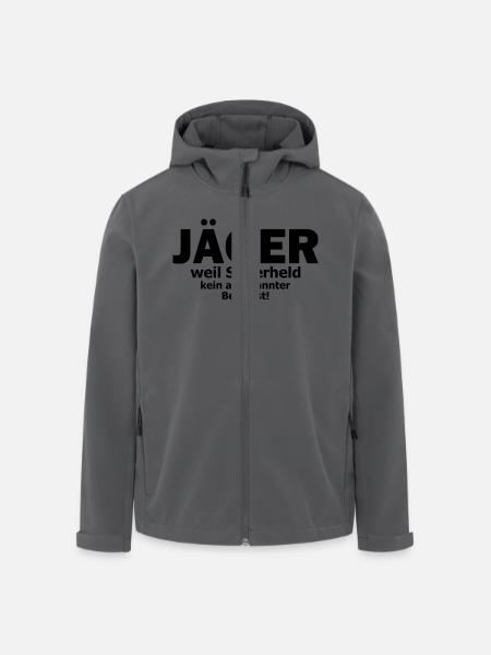 Jäger - Recycelte Männer Softshell-Jacke von Stanley/Stella - Schwarz