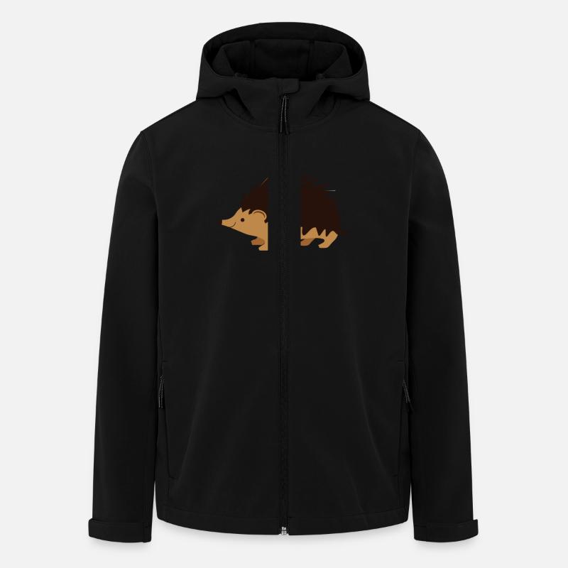 Igel - Recycelte Männer Softshell-Jacke von Stanley/Stella - Schwarz