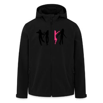 celebrate dancing crowd party people women men fun - Men’s Recycled Softshell Jacket by Stanley/Stella - black - Front - AI Model Male 185 light (185cm)