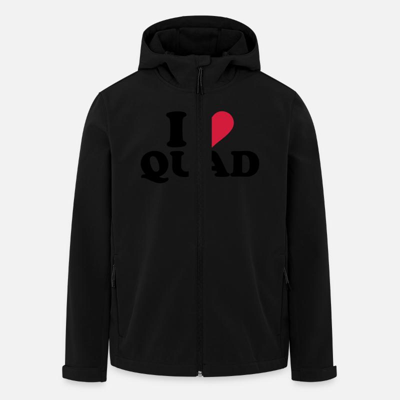 Quad - Recycelte Männer Softshell-Jacke von Stanley/Stella - Schwarz