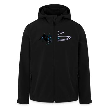 Sport - Skifahrer - Recycelte Männer Softshell-Jacke von Stanley/Stella - Schwarz - Vorne - AI Model Male 185 light (185cm)