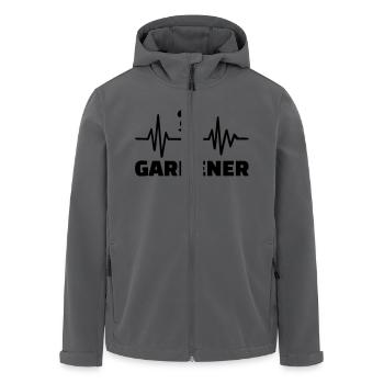 Jardinier - Veste softshell homme en polyester recyclé Stanley/Stella - noir - Devant - AI Model Male 185 light (185cm)