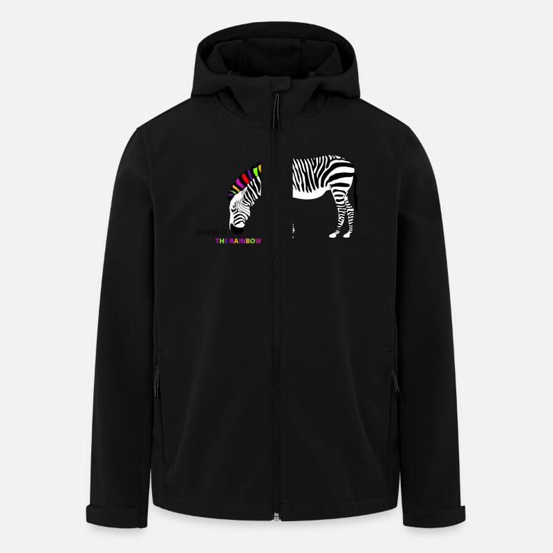 The rainbow - Men’s Recycled Softshell Jacket by Stanley/Stella - black