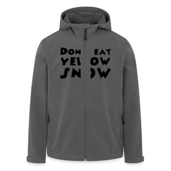 Don't eat yellow snow - Recycelte Männer Softshell-Jacke von Stanley/Stella - Schwarz - Vorne - AI Model Male 185 light (185cm)