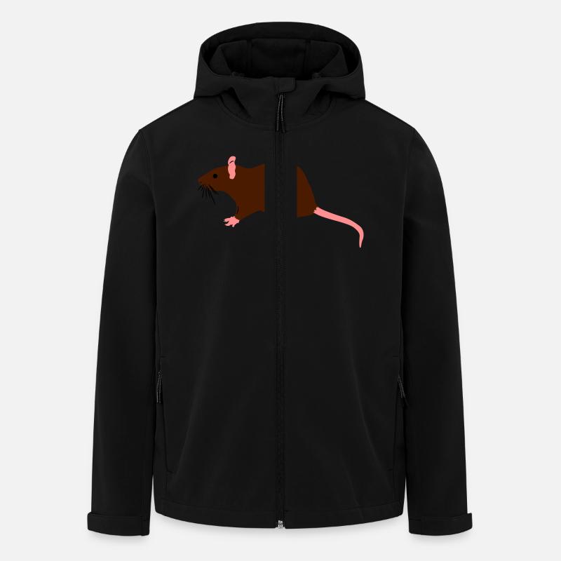 ratte - Recycelte Männer Softshell-Jacke von Stanley/Stella - Schwarz