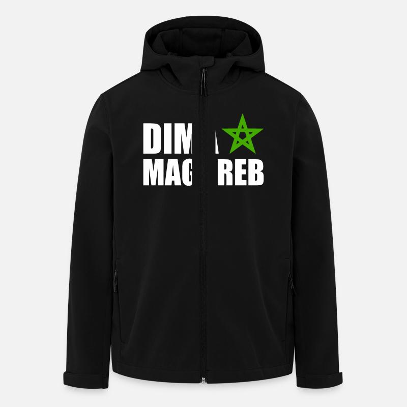 Dima maghreb - maroc - Veste softshell homme en polyester recyclé Stanley/Stella - noir