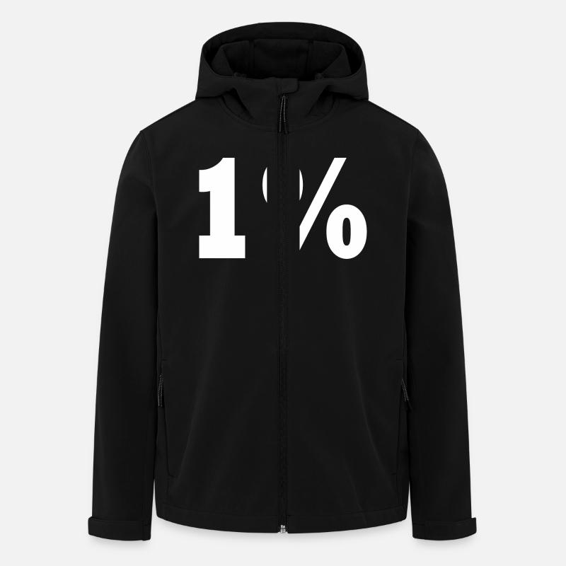 1 - Recycelte Männer Softshell-Jacke von Stanley/Stella - Schwarz