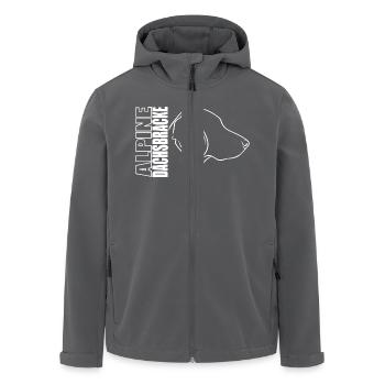 Alpine Dachsbracke Profile Dogs Dog Wilsigns - Men’s Recycled Softshell Jacket by Stanley/Stella - black - Front - AI Model Male 185 light (185cm)