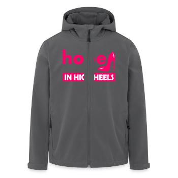 hope in high heels - Men’s Recycled Softshell Jacket by Stanley/Stella - black - Front - AI Model Male 185 light (185cm)