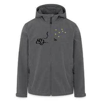 Renaissance Baby Schwarz Phoenix Gelb - Recycelte Männer Softshell-Jacke von Stanley/Stella - Schwarz - Vorne - AI Model Male 185 light (185cm)