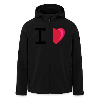 Je cœur - Veste softshell homme en polyester recyclé Stanley/Stella - noir - Devant - AI Model Male 185 light (185cm)