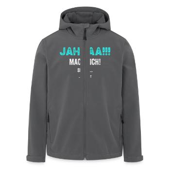 !! Je le ferai plus tard... Idée cadeau drôle - Veste softshell homme en polyester recyclé Stanley/Stella - noir - Devant - AI Model Male 185 light (185cm)
