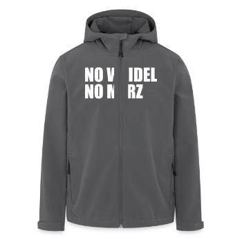 No weidel no merz - Recycelte Männer Softshell-Jacke von Stanley/Stella - Schwarz - Vorne - AI Model Male 185 light (185cm)
