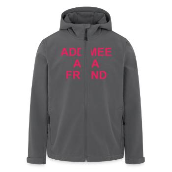 Add me as a friend - Recycelte Männer Softshell-Jacke von Stanley/Stella - Schwarz - Vorne - AI Model Male 185 light (185cm)