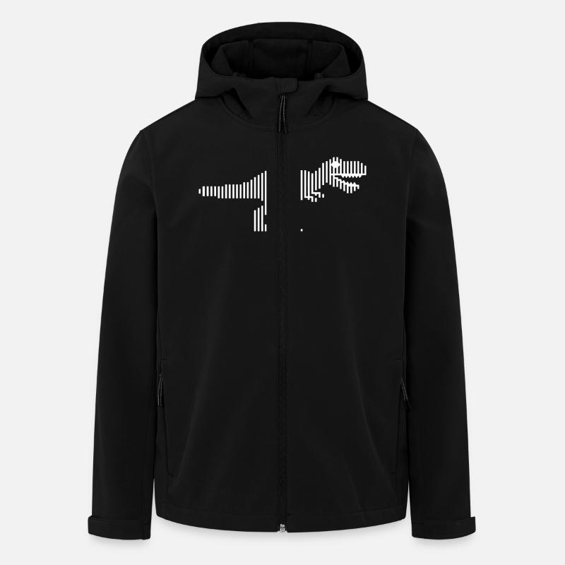 Dinosaurier Dinosaurier Dinosaurier T-Rex - Recycelte Männer Softshell-Jacke von Stanley/Stella - Schwarz