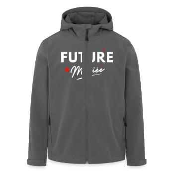 Zukünftige Brautherzen - Brautgeschenk - Recycelte Männer Softshell-Jacke von Stanley/Stella - Schwarz - Vorne - AI Model Male 185 light (185cm)