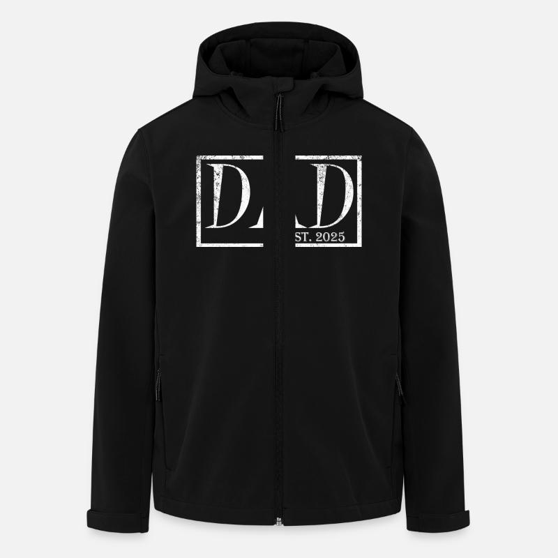 Dad est.2025 - Men’s Recycled Softshell Jacket Discoverer by Stanley/Stella - black