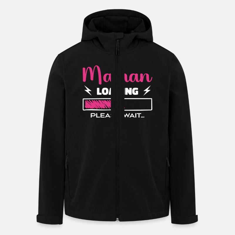 Mama lädt Bitte warten... - Recycelte Männer Softshell-Jacke von Stanley/Stella - Schwarz