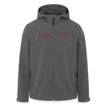 Lasst mich durch ich muss aufs Sofa - Recycelte Männer Softshell-Jacke von Stanley/Stella - Schwarz - Vorne - AI Model Male 185 light (185cm)