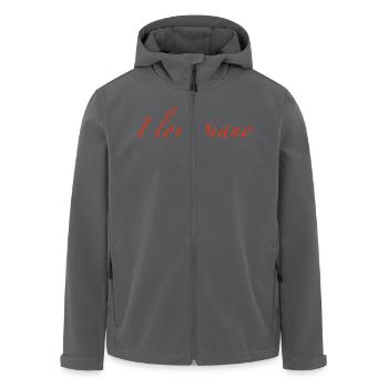 I love piano - Recycelte Männer Softshell-Jacke von Stanley/Stella - Schwarz - Vorne - AI Model Male 185 light (185cm)