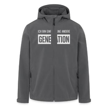Je suis juste une génération différente - Veste softshell homme en polyester recyclé Stanley/Stella - noir - Devant - AI Model Male 185 light (185cm)