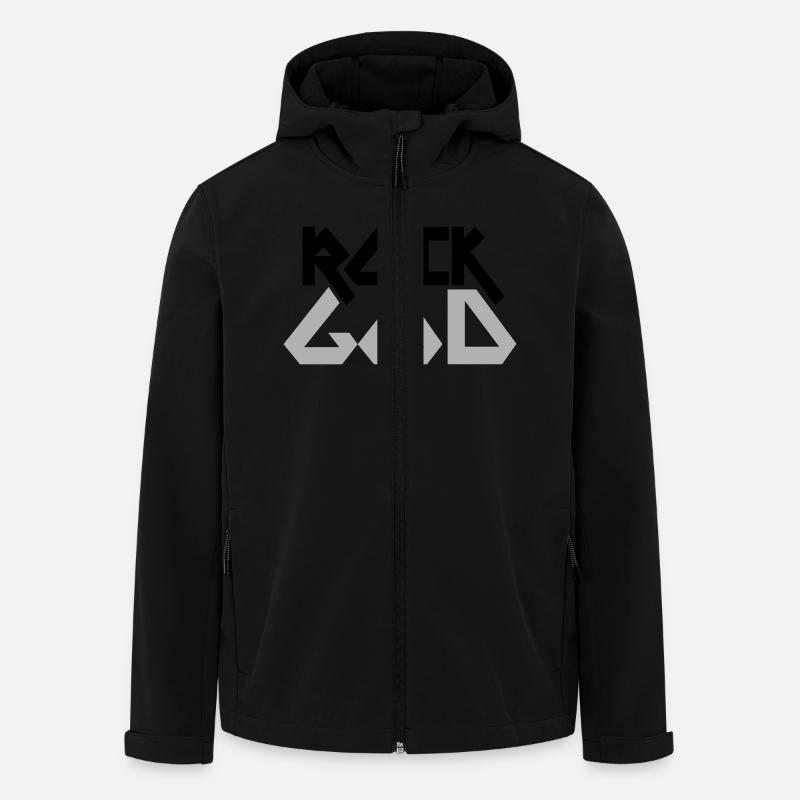 DIEU DE ROCHE - Veste softshell homme en polyester recyclé Stanley/Stella - noir