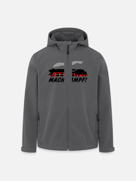 Mach Dampf - Recycelte Männer Softshell-Jacke von Stanley/Stella - Schwarz