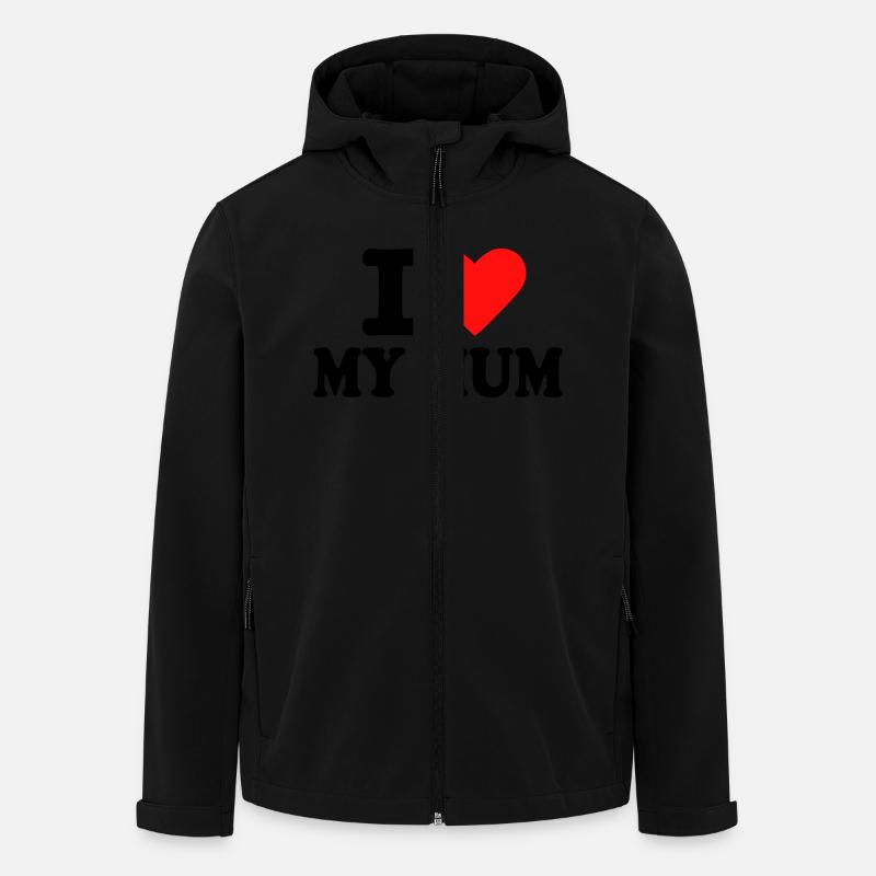 Mutter – Mum - Recycelte Männer Softshell-Jacke von Stanley/Stella - Schwarz