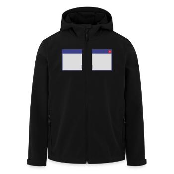 window_3colorok - Recycelte Männer Softshell-Jacke von Stanley/Stella - Schwarz - Vorne - AI Model Male 185 light (185cm)