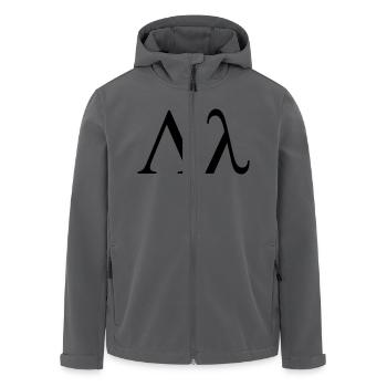 Lambda griechischen Buchstaben Bruderschaft von - Recycelte Männer Softshell-Jacke von Stanley/Stella - Schwarz - Vorne - AI Model Male 185 light (185cm)